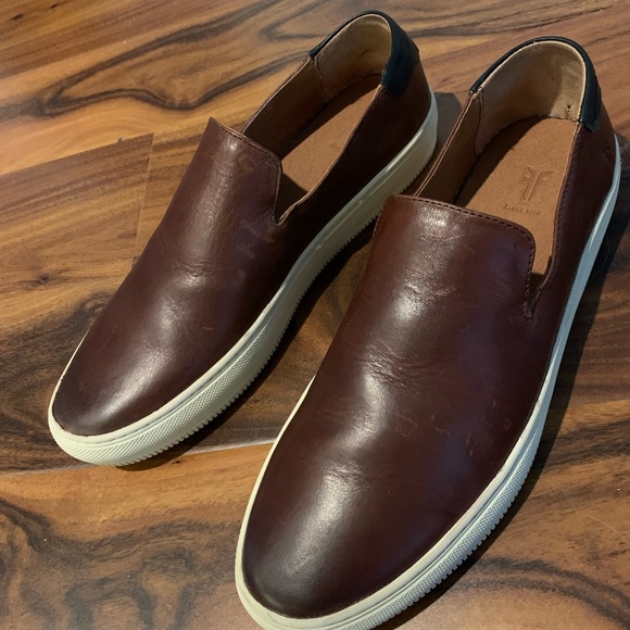 NWOT Frye leather slip on sneakers - Picture 10 of 13